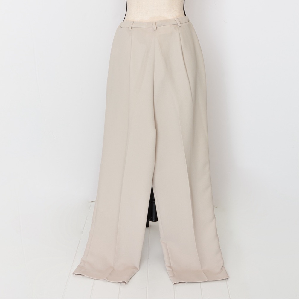 Vintage 90s pantsuit minimalist monochromatic khaki Worthington 10 - Picture 14 of 16